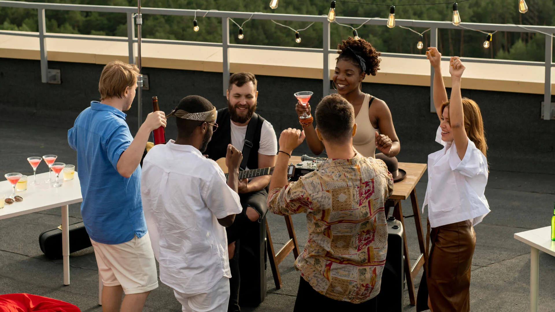 rooftop party