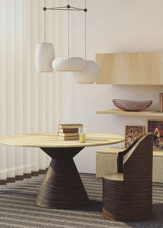 nude color furniture with calm energy