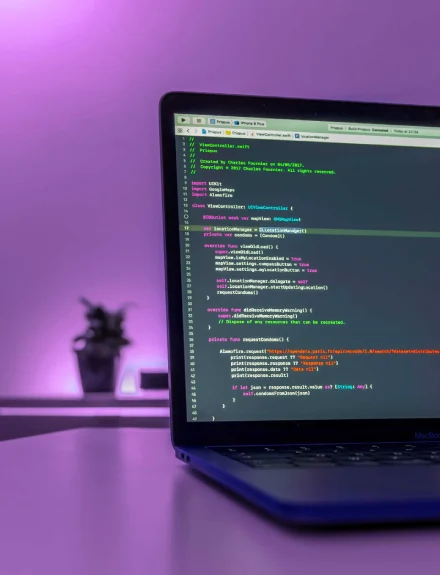 code in laptop