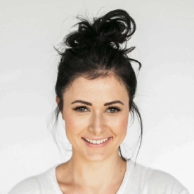 portrait woman use white t-shirt