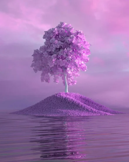 purple tree