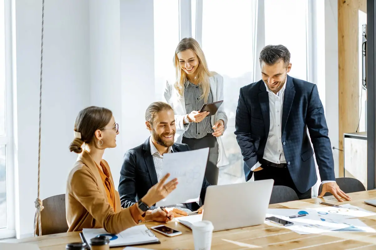 business people working in the meeting room