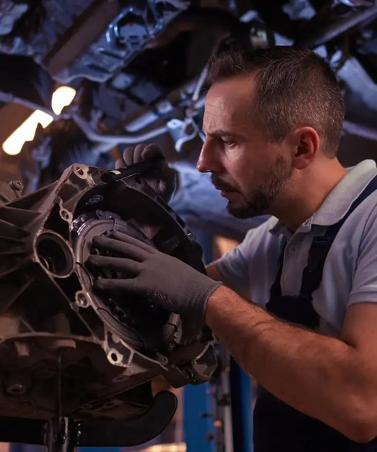 auto mechanic fixing car