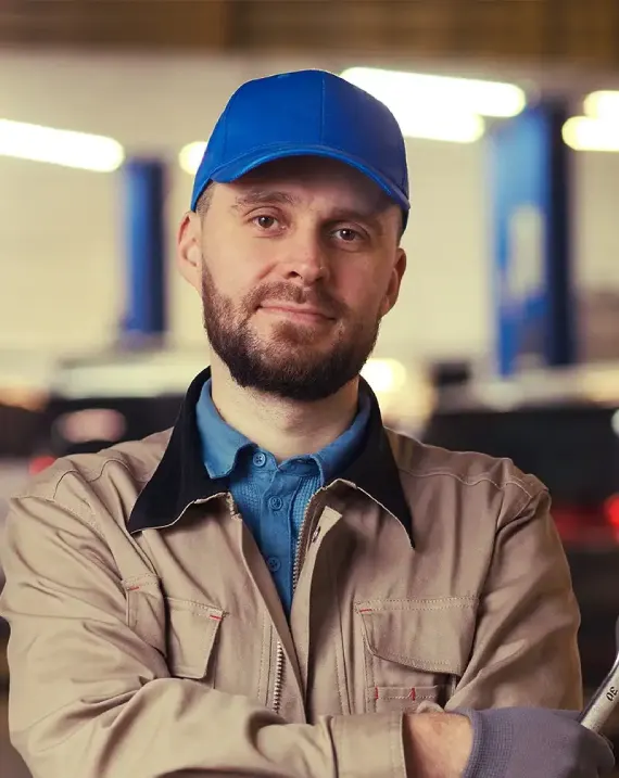 auto mechanic with spanner