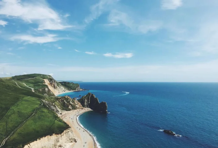 sea coast water ocean horizon view