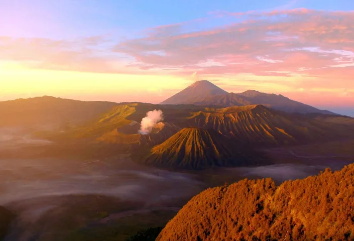 sunrise sky dawn mountain