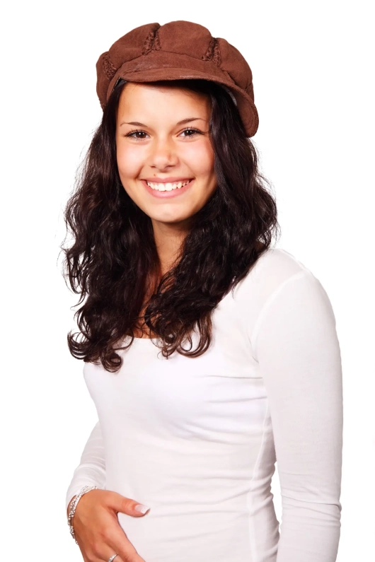 woman hair isolated